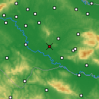 Nearby Forecast Locations - Kutina - Map