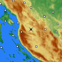 Nearby Forecast Locations - Otočac - Map