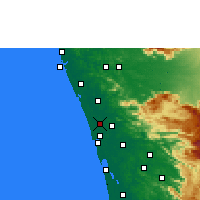 Nearby Forecast Locations - Irinjalakuda - Map