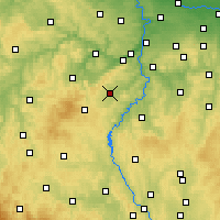 Nearby Forecast Locations - Dobříš - Map
