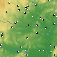 Nearby Forecast Locations - Hrušovany nad Jevišovkou - Map