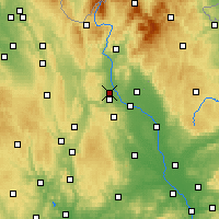 Nearby Forecast Locations - Mohelnice - Map