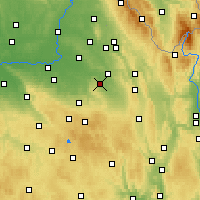 Nearby Forecast Locations - Vysoké Mýto - Map