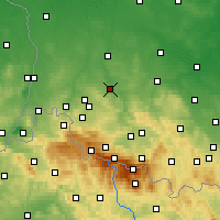 Nearby Forecast Locations - Lwówek Śląski - Map