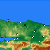 Nearby Forecast Locations - Kandıra - Map