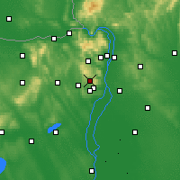 Nearby Forecast Locations - Budakeszi - Map