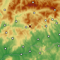 Nearby Forecast Locations - Hriňová - Map