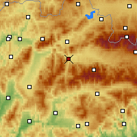 Nearby Forecast Locations - Ružomberok - Map