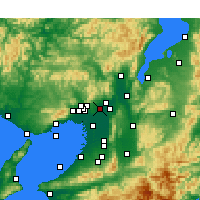 Nearby Forecast Locations - Ibaraki - Map