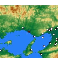 Nearby Forecast Locations - Kakogawa - Map