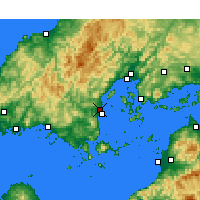 Nearby Forecast Locations - Iwakuni - Map