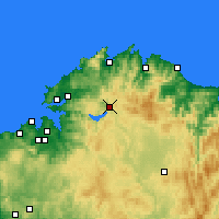 Nearby Forecast Locations - As Pontes de García Rodríguez - Map
