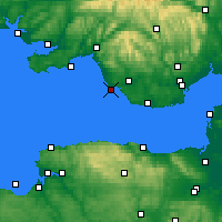 Nearby Forecast Locations - Porthcawl - Map