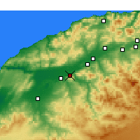 Nearby Forecast Locations - Oued Rhiou - Map