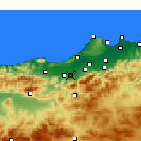 Nearby Forecast Locations - Mouzaïa - Map