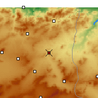 Nearby Forecast Locations - El Aouinet - Map