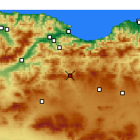 Nearby Forecast Locations - Bougaa - Map