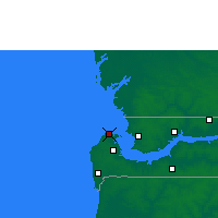 Nearby Forecast Locations - Bakau - Map