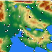 Nearby Forecast Locations - Langadas - Map