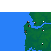 Nearby Forecast Locations - Gunjur - Map