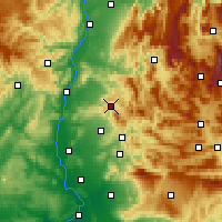 Nearby Forecast Locations - Dieulefit - Map