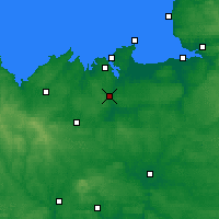 Nearby Forecast Locations - Dinan - Map