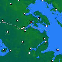 Nearby Forecast Locations - Gråsten - Map