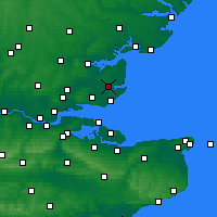 Nearby Forecast Locations - Burnham-on-Crouch - Map