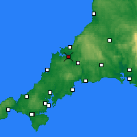Nearby Forecast Locations - Wadebridge - Map