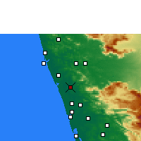 Nearby Forecast Locations - Thrissur - Map