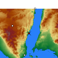 Nearby Forecast Locations - Dahab - Map
