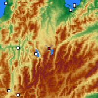 Nearby Forecast Locations - Lake Rotoiti - Map