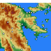 Nearby Forecast Locations - Nafplio - Map