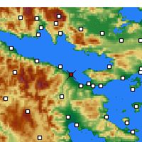 Nearby Forecast Locations - Kiato - Map