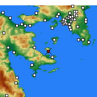 Nearby Forecast Locations - Methana - Map