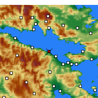 Nearby Forecast Locations - Xylokastro - Map