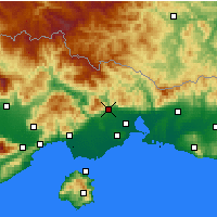 Nearby Forecast Locations - Xanthi - Map