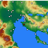 Nearby Forecast Locations - Epanomi - Map