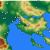 Nearby Forecast Locations - Vasilika - Map