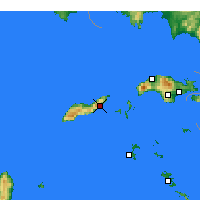 Nearby Forecast Locations - Agios Kirykos - Map