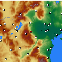 Nearby Forecast Locations - Naousa - Map