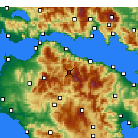 Nearby Forecast Locations - Kalavryta - Map