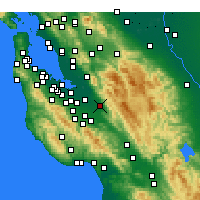 Nearby Forecast Locations - San Jose/Reid - Map