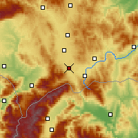 Nearby Forecast Locations - Ferizaj - Map