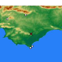 Nearby Forecast Locations - Bredasdorp - Map