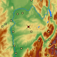 Nearby Forecast Locations - La Batie - Map