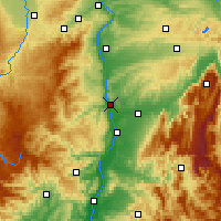 Nearby Forecast Locations - Tain-l’Hermitage - Map