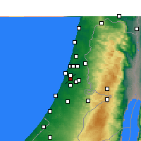 Nearby Forecast Locations - Rishon LeZion - Map