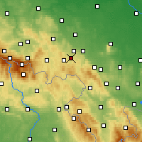 Nearby Forecast Locations - Wałbrzych - Map