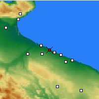 Nearby Forecast Locations - Trani - Map